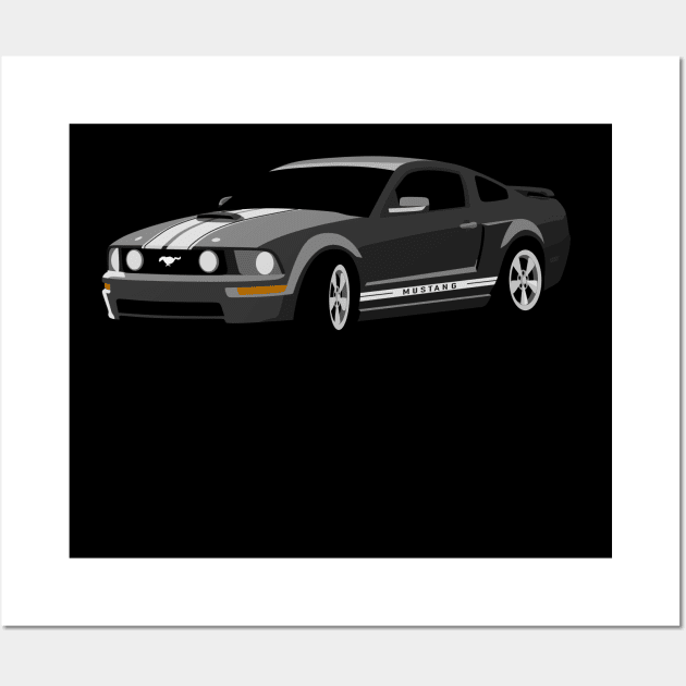 Ford Mustang Wall Art by TheArchitectsGarage